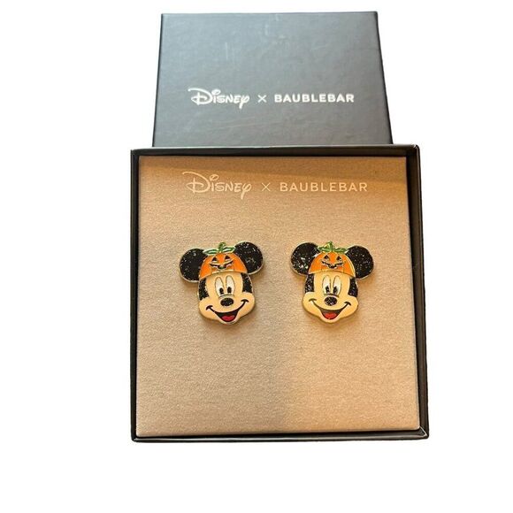 BaubleBar Jewelry - Disney Baublebar Mickey Mouse Halloween 2024 Pumpkin Stud Earrings